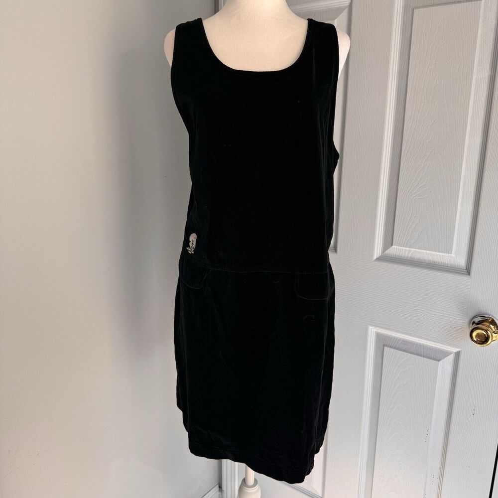 Warner Bros Looney Tunes XL Y2K Vintage Cotton Velvet Tank Dress Tweety Jumper